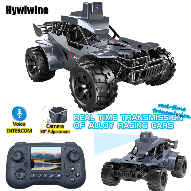 Kids Toys Under 50 - 音声チャット機能付きRCカー、カメラとLCDリモコン搭載、FPVリアルタイム伝送、高速2.4Gリモコンカー、子供と大人向けのおもちゃ
