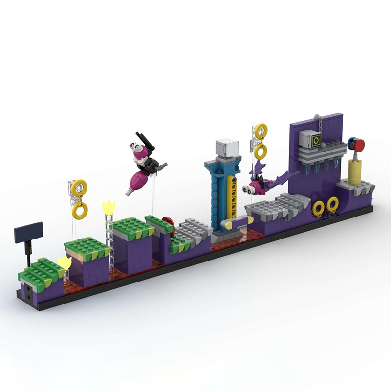 Kids Toys Zone - 874ピース MOCアイデア CUUSOO ソニック・ザ・ヘッジホッグ マーブルゾーン モデルおもちゃ