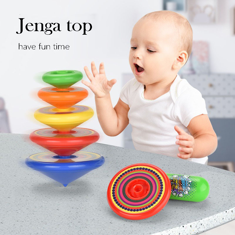 Kids Toys Under 50 - スタッキングこまおもちゃ 子供用 ランチャータワーバトルゲーム 家族インタラクティブパーティープレイ 教育ギフト