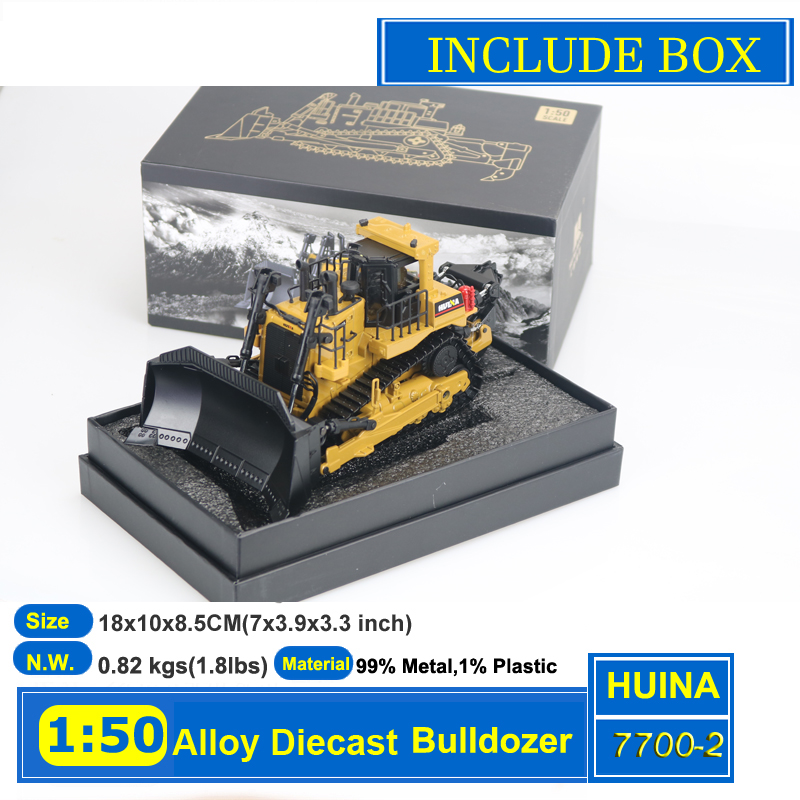 Kids Toys Under 50 - HUINA 1:50トラック玩具ダイキャストモデル合金車両車ダイキャスト掘削機ブルドーザーホイールローダー掘削機子供のおもちゃクリスマスプレゼント