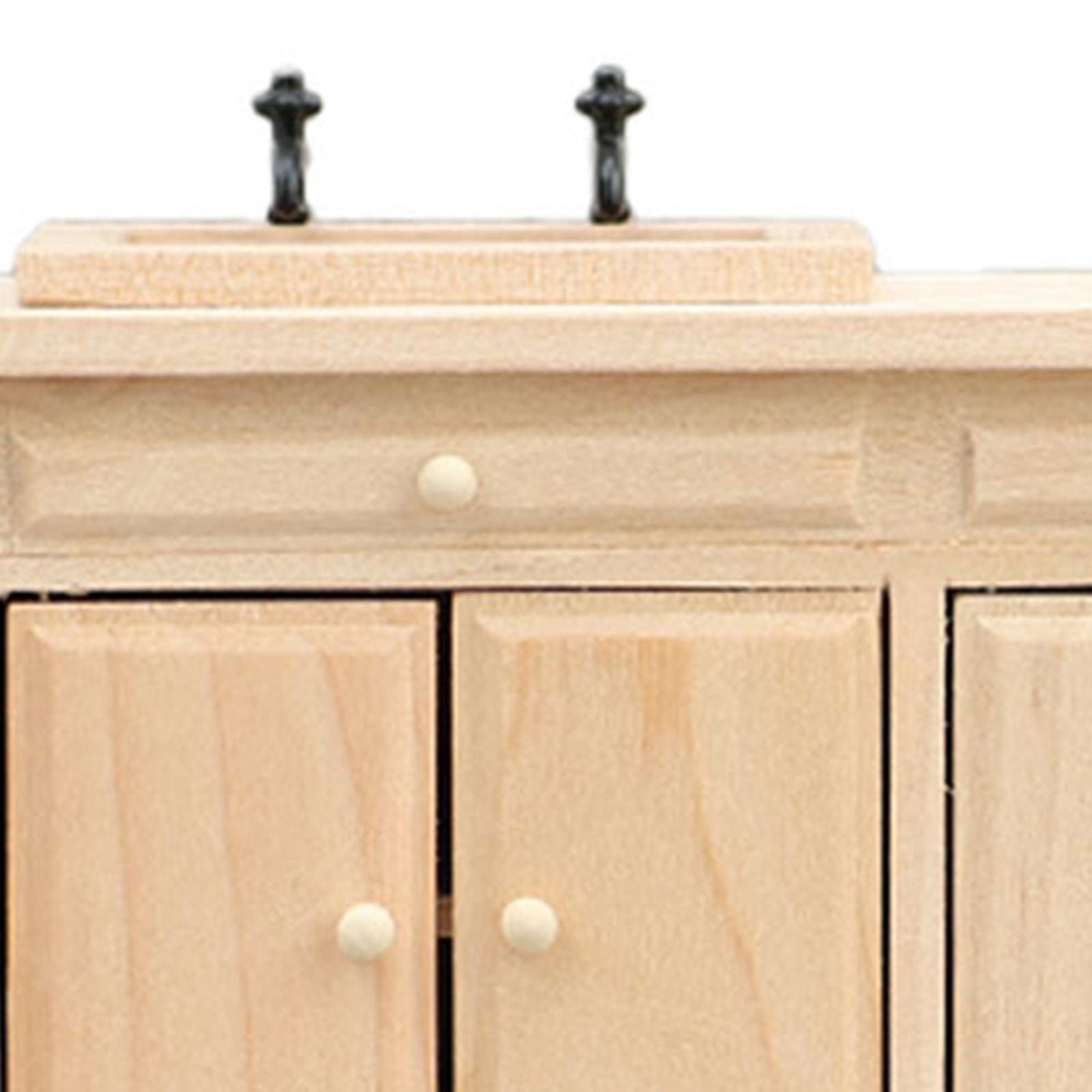 Kids Toys Drawers - ミニおもちゃの家ポータブルキッチン家具サイドボード収納キャビネット引き出しモデル食器棚モデルおもちゃギフト子供子供用