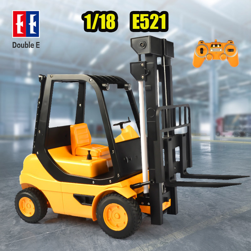 Kids Toys Under 50 - ダブルe521大型rcフォークリフト,リモートコントロールカー,建設車両,電気玩具モデル,男の子と子供のための貨物玩具,1:8