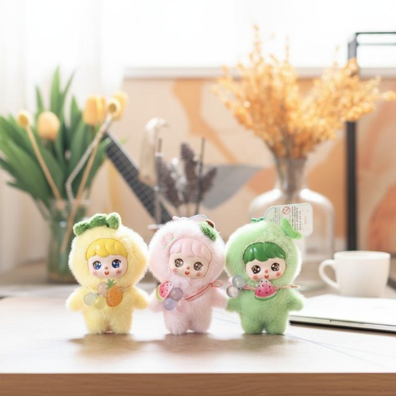 Kids Toys Doll - かわいいフルーツぬいぐるみキーホルダー 10 センチメートルソフトふわふわビニールおもちゃペンダントスクールバッグホームキッズギフト用