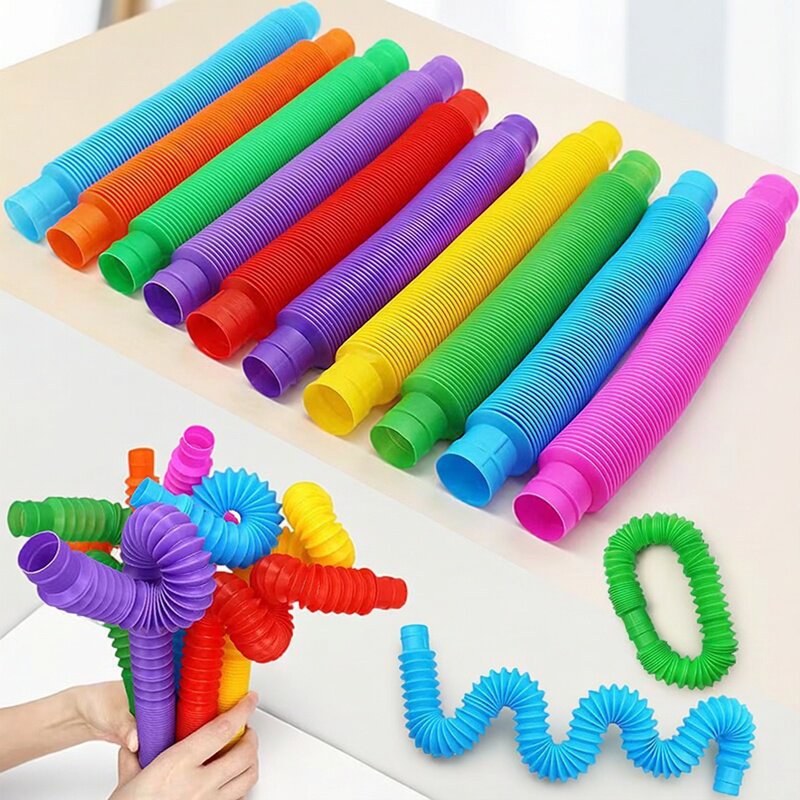 Kids Toys Play Youtube - カラーポップチューブ伸縮式波形パイプフィジェットおもちゃストレス解消感覚教育玩具子供大人向け