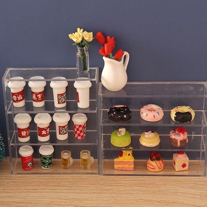 1Pc 1:12 ドールハウスミニチュア多層ラック食器棚収納 - Dollhouse Furniture Set のレビューと価格
