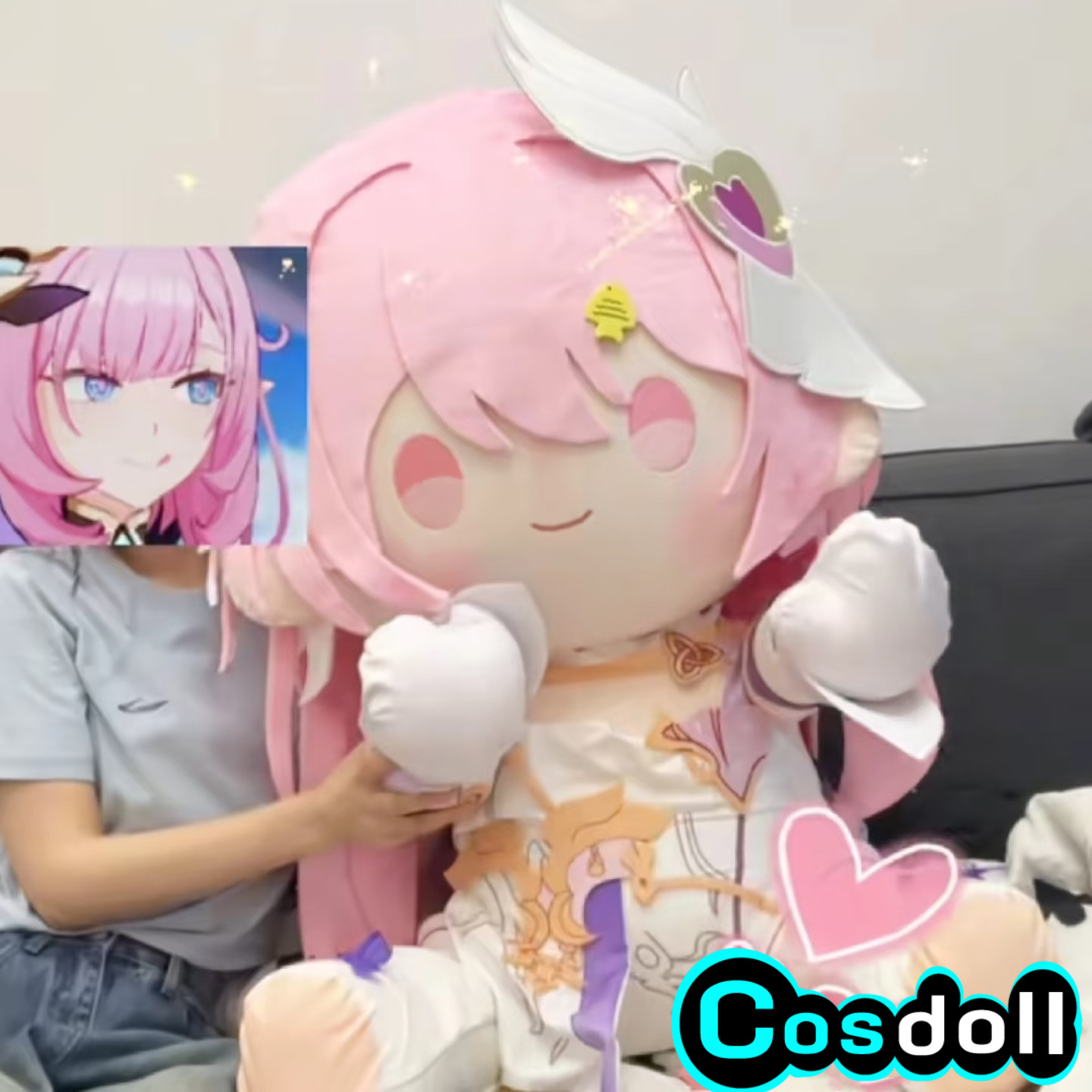 80cm ホンカイインパクト3 エリシア ぬいぐるみ 綿入れ - Kids Toys Doll のレビューと価格