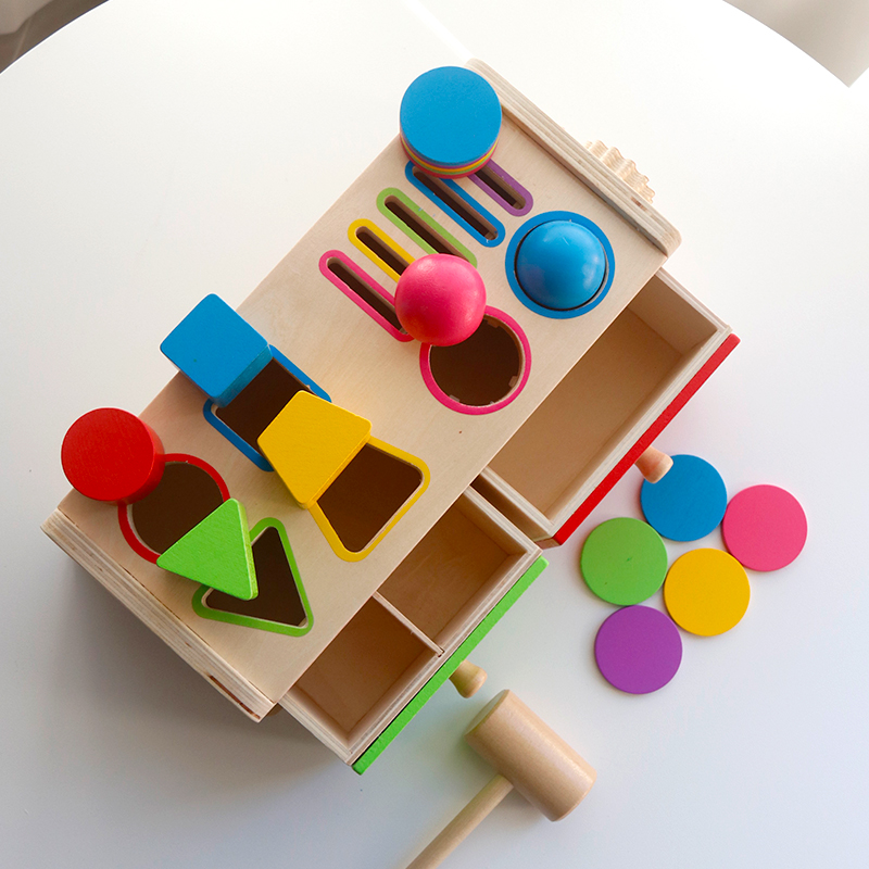モンテッソーリ木製分類スタッキングおもちゃ 子供用引き出しボ - Kids Toys Drawers のレビューと価格