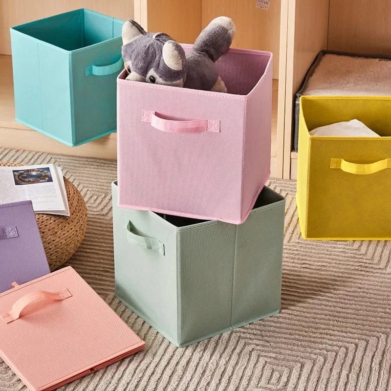 キューブ型不織布収納ビン折りたたみ式収納ボックス家庭用品、子 - Kids Toys Drawers のレビューと価格