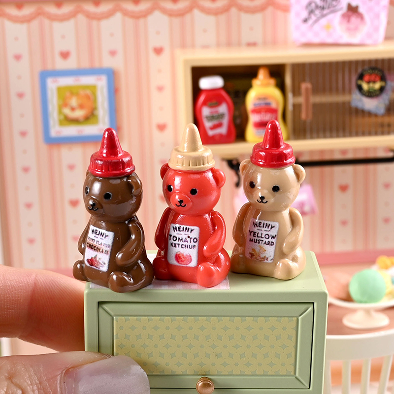 10 個 1/12 ドールハウス模擬リトルベアジャムボトルド - Dollhouse Furniture Set のレビューと価格