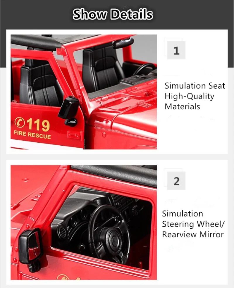 大型救急車 2.4G 4WD ラジコン シティレスキュー車両 - Kids Toys Under 50 のレビューと価格