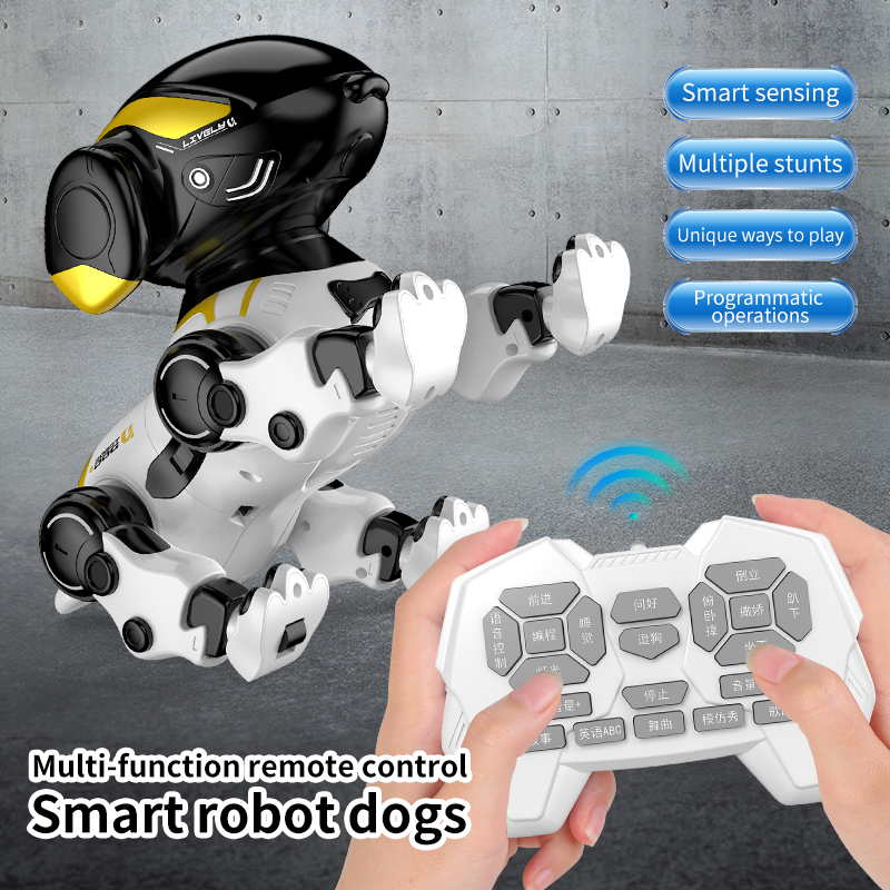 リモコンロボット犬エモ RC ロボット音声インテリジェントウ - Kids Toys Under 50 のレビューと価格