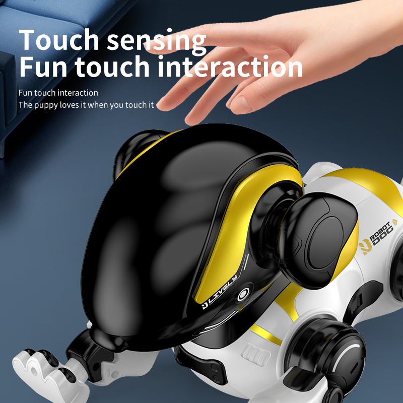 リモコンロボット犬エモ RC ロボット音声インテリジェントウ - Kids Toys Under 50 のレビューと価格