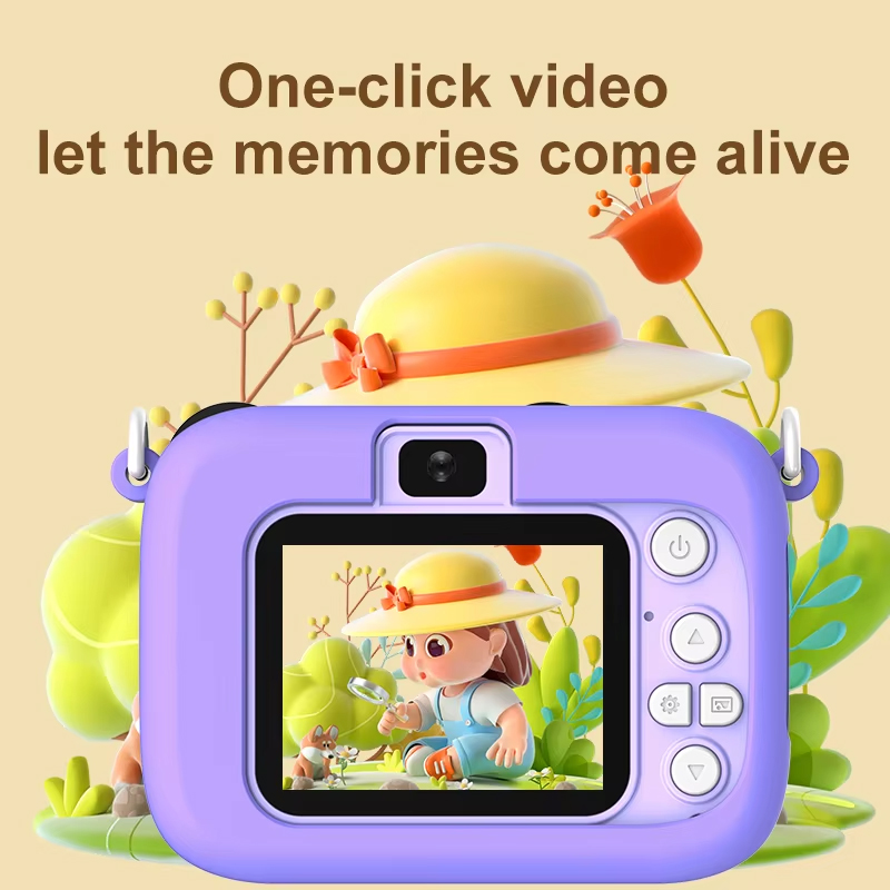 子供用漫画カメラ 1080P HD 2インチスクリーン 子供 - Kids Toys Top View のレビューと価格