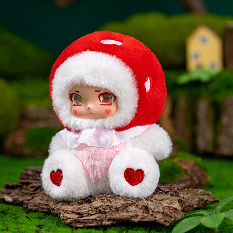 14cmキノコガールビニールぬいぐるみ かわいい菌類の妖精ぬ - Kids Toys Doll のレビューと価格