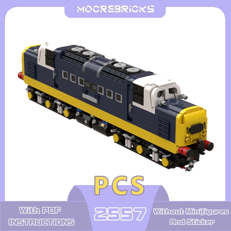 MOC 人気の鉄道クラス 55 機関車ビルディングブロックモ - Popular Kids Xmas Toys のレビューと価格