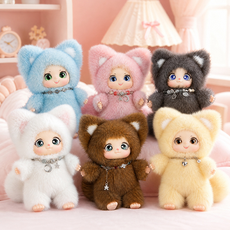 18cmの新しい可愛い家族向けキツネのぬいぐるみペンダント、 - Kids Toys Doll のレビューと価格