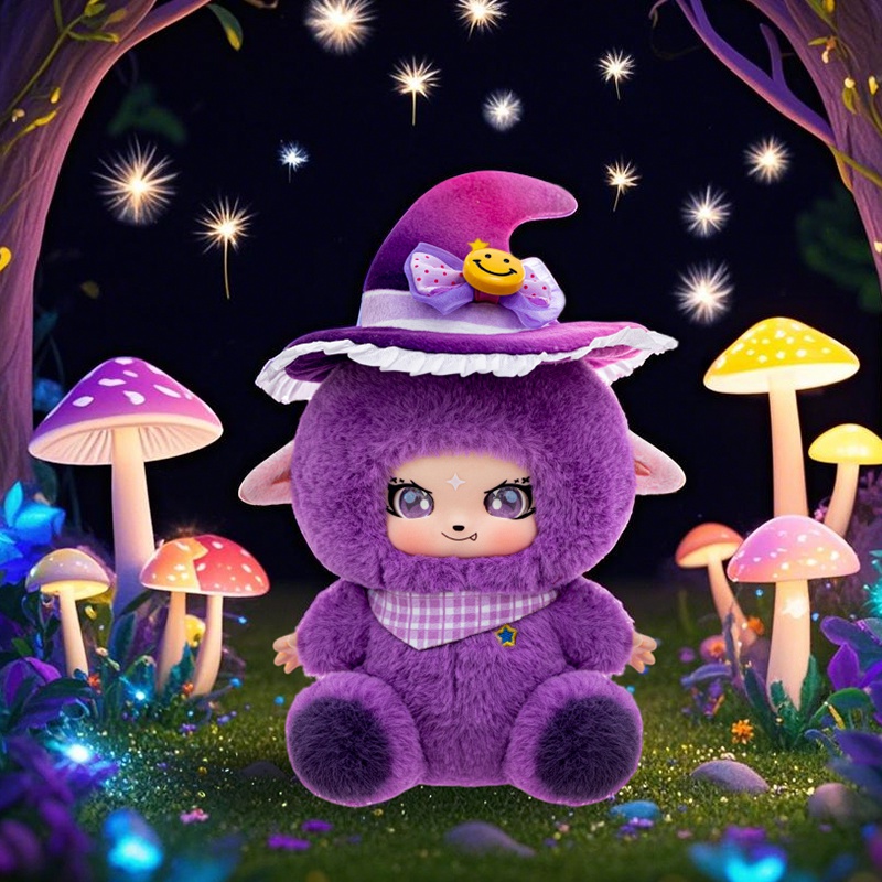かわいいハロウィン魔女人形ビニール顔ぬいぐるみカラフルな人形 - Kids Toys Doll のレビューと価格