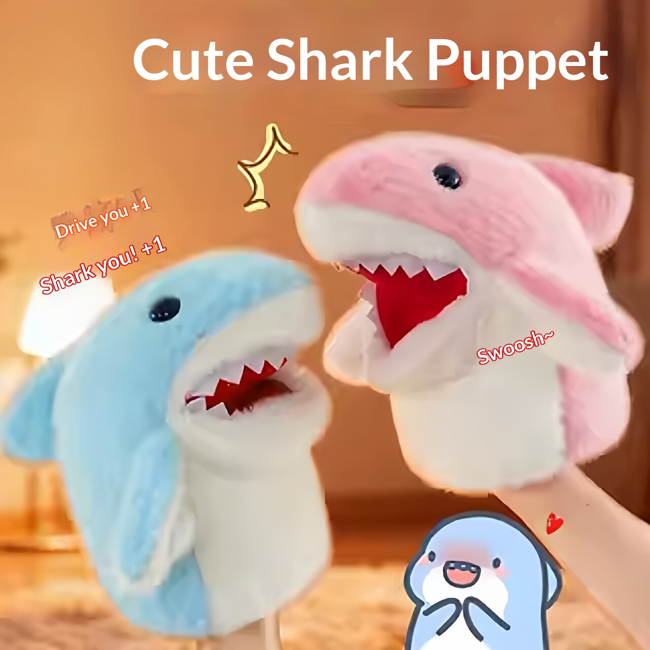サメハンドパペットぬいぐるみサメアームグローブおもちゃ面白い - Kids Toys Doll のレビューと価格