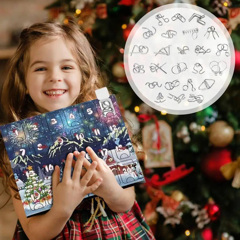 2025 メタルルーバンロックパズルおもちゃアドベントカレン - Kids Toys Xmas 2025 のレビューと価格