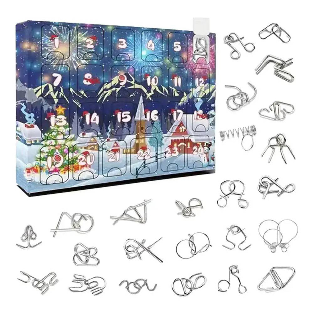 2025 メタルルーバンロックパズルおもちゃアドベントカレン - Kids Toys Xmas 2025 のレビューと価格