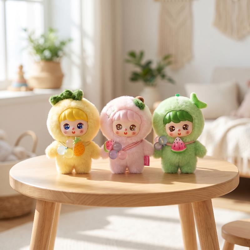 かわいいフルーツぬいぐるみキーホルダー 10 センチメートル - Kids Toys Doll のレビューと価格