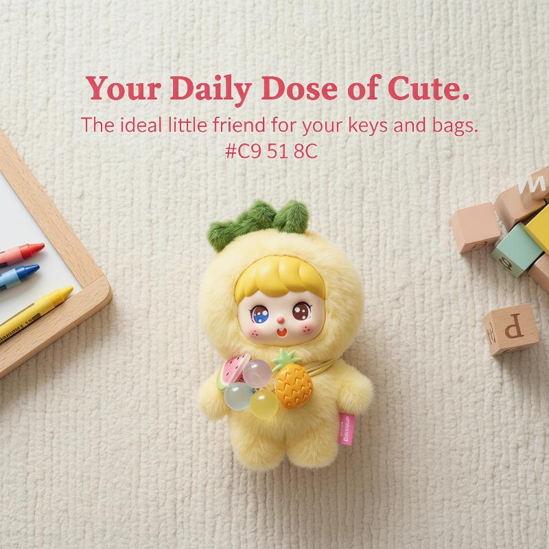 かわいいフルーツぬいぐるみキーホルダー 10 センチメートル - Kids Toys Doll のレビューと価格
