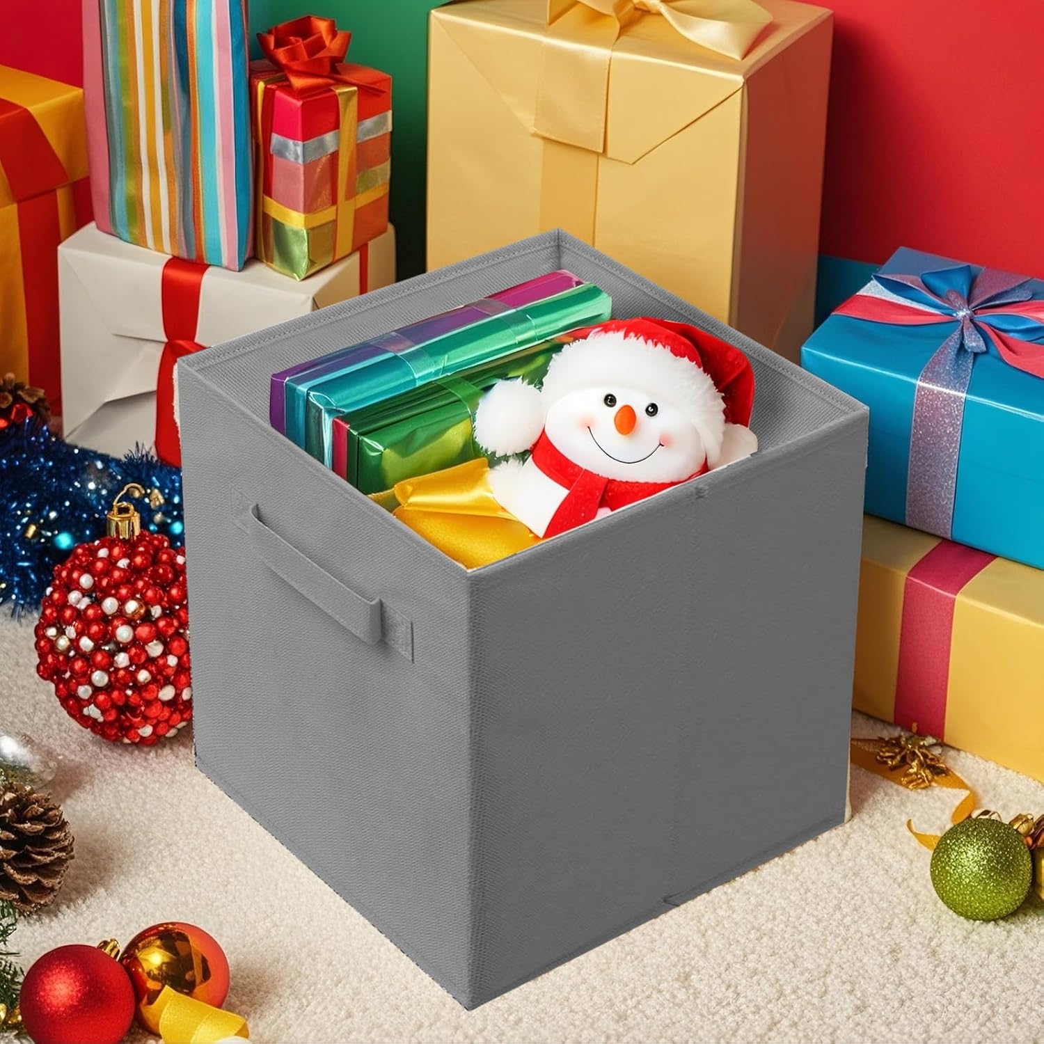 キューブ型不織布収納ビン 折りたたみ式収納ボックス 家庭用品 - Kids Toys Drawers のレビューと価格
