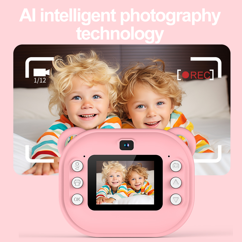 子供デジタルカメラインスタントプリント子供用サーマルプリント - Kids Toys Top View のレビューと価格