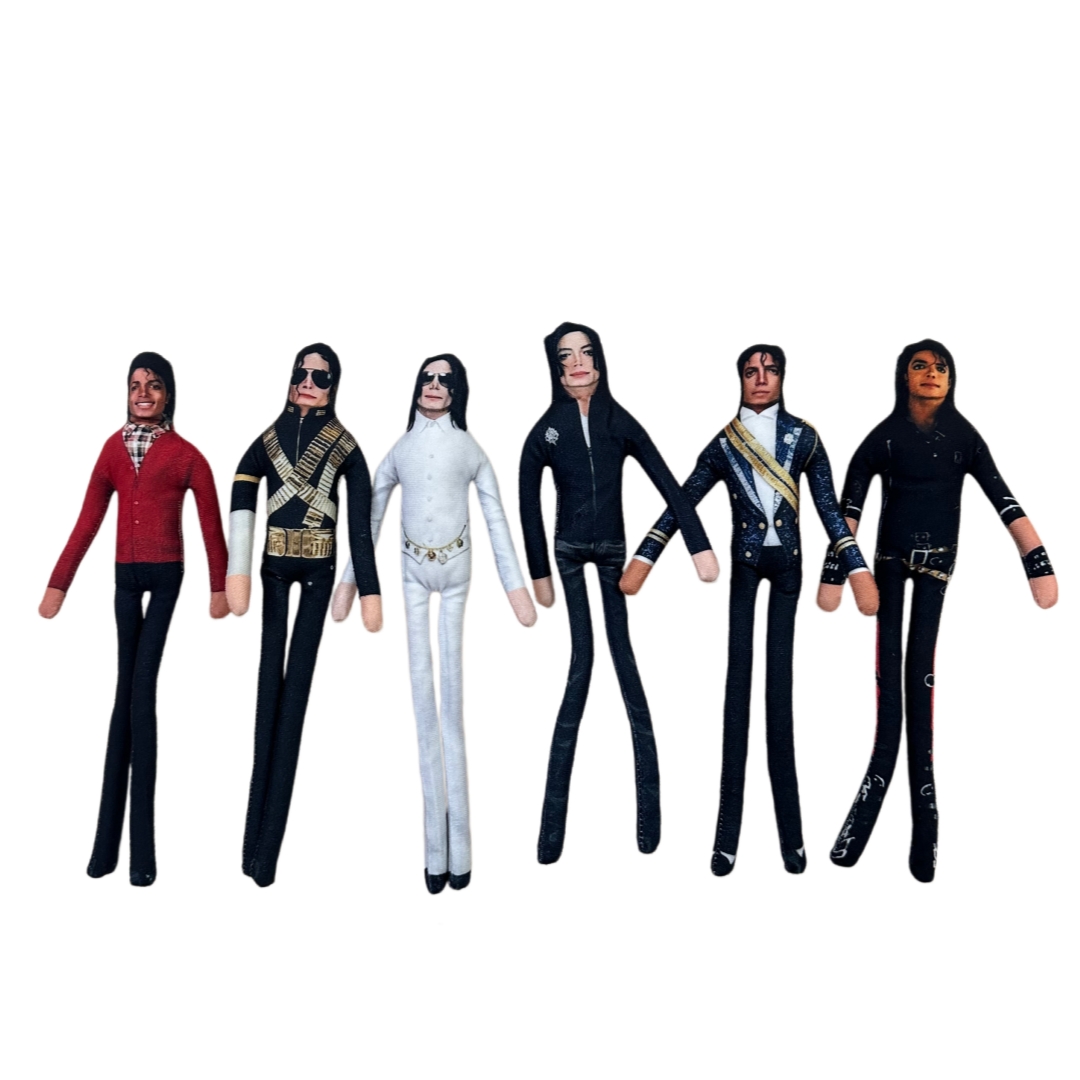 1-6 個マイケル・ジャクソンコスプレ小道具人形ぬいぐるみフ - Soft Plush Doll のレビューと価格